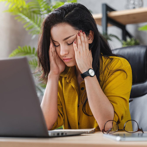 woman suffering from insomnia